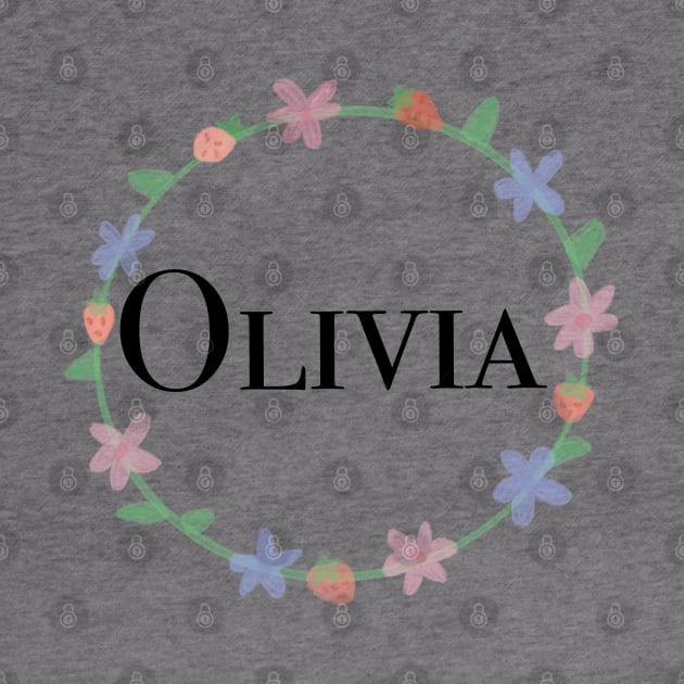 Olivia name design by artoftilly